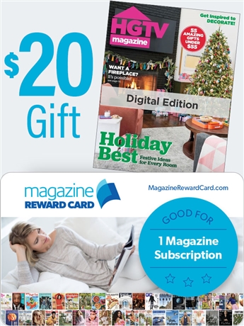 Magazine Reward Card - HGTV (digital edition)