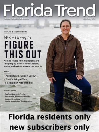 Florida Trend magazine provides direct, reliable information on the issues and trends affecting Florida's business and economy. Each one-year subscription to Florida Trend magazine includes special issues like Top Rank Florida, Economic Yearbook, Top 250 Public Companies and more.

Subscriptions limited to residents of Florida.  NEW subscribers only -- renewal orders will not be honored. One subscription per household.