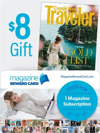 Conde Nast Traveler magazine is filled with the travel secrets of celebrated writers and sophisticated travelers. Each monthly issue features breathtaking destinations, including the finest art, architecture, fashion, culture, cuisine and shopping.