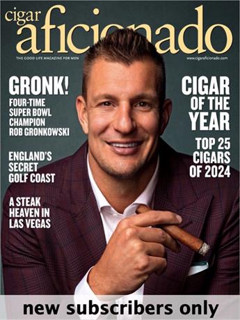 Cigar Aficionado celebrates cigars and the good life. It shows you how to work, dine, travel and live surrounded by the very best of everything.

Cigar Aficionado is not intended for or directed to persons under the age of 21. Offer available to residents of the United States only. NEW subscribers only. One subscription per household.