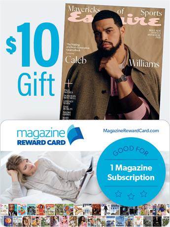 Esquire is a general-interest lifestyle magazine for sophisticated men. It defines, reflects and celebrates what it means to be a man in contemporary American culture. Required reading for the man who is intellectually curious and socially aware, Esquire speaks to the scope and diversity of his passions with spirited storytelling, superb style and a tonic splash of irreverent humor.