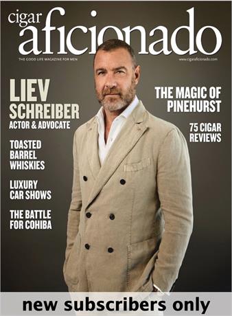 Cigar Aficionado celebrates cigars and the good life. It shows you how to work, dine, travel and live surrounded by the very best of everything.

Cigar Aficionado is not intended for or directed to persons under the age of 21. Offer available to residents of the United States only. NEW subscribers only. One subscription per household.